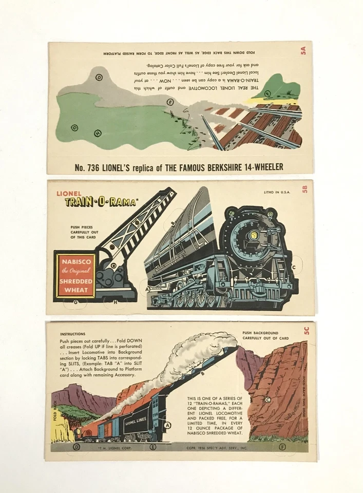 Postwar Lionel Nabisco Train-O-Rama C10 MINT NOS - 5 A.B.C - Image 1 of 2