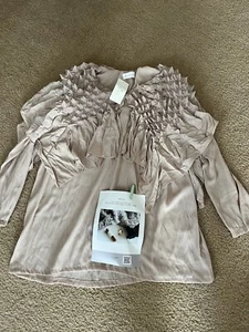 Damenbluse Cucuri modern modisch Japan neu mit Etikett kleiner Crinkle-Stoff - Bild 1 von 10