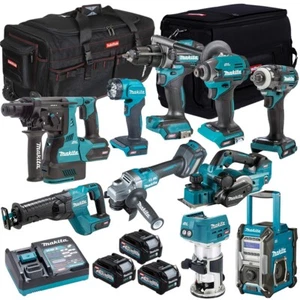 Makita 40V XGT 10 Piece Brushless Power Tool Kit 3 x 2.5Ah Battery T4TKIT-16056 - Picture 1 of 11