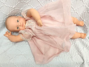 Vintage 1953 Cameo's "Miss Peep" 18" realistische Baby Puppe aufklappbar Vinyl Gliedmaßen GUC - Bild 1 von 10