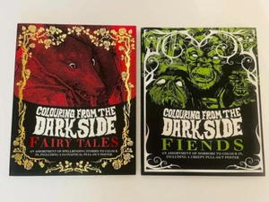 SET OF 2 BOOKS of  Horrors Colouring Book- with Pull-out Poster!!  NEW!! - Picture 1 of 7