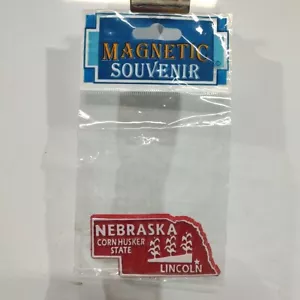 State Souvenir Magnet Nebraska Kühlschrank Kühlschrank Zustandsförmiger Aufbewahrungsbeutel - Bild 1 von 2