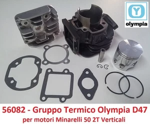 Gruppo Termico Cilindro + Pistone Olympia D 47 = 70cc per Italjet Pista 50 2T - Foto 1 di 1