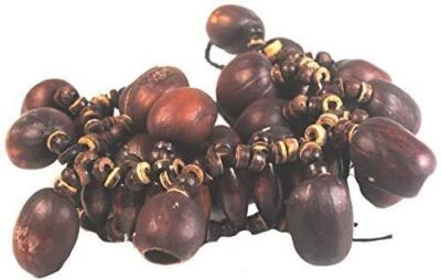 TERRAPIN TRADING LTD Fair Trade Andenschamane Rassel Maraca Zucch Fußschüttler Tapar Muttern R116 dunkel