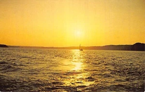 Postkarte KY: Sonnenuntergang am Kentucky Lake, Kentucky - Bild 1 von 2