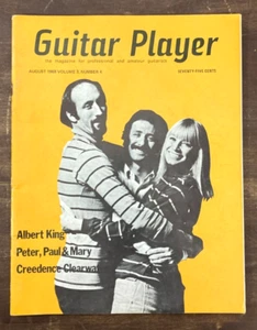 Vintage Guitar Player Magazine August 1969 Albert King CCR Peter Paul & Mary - Foto 1 di 5