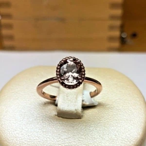 Morganite Ring 14K Rose Gold Custom Design, Brand New! - Picture 1 of 6