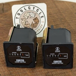 2x Curtis Hour Meter Veglia Cuarzo 6 Dígitos Italia Electromecánico ¡Lote! 847 - Imagen 1 de 9