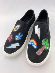 NWB Madden Girl Women's Shoes Comicc Black Fabric US 6/7/7.5/8.5 - Picture 1 of 3