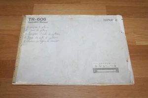 Bedienungsanleitung Roland TR-606 Operation Manual Booklet Englisch - Bild 1 von 7