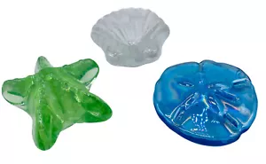 Pisapapeles de vidrio dólar de arena estrella de mar 3 piezas decoración de playa tropical - Imagen 1 de 5