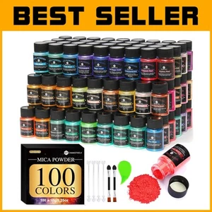 Vibrant Natural Mica Powder, 100 Colors Perfect for Soap, Nail Polish & More - Picture 1 of 9