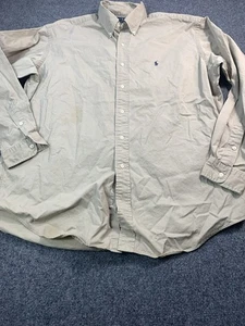 Polo Ralph Lauren Hemd Herren Large Braun Hellbraun Langarm Knopfleiste Freizeit - Bild 1 von 17