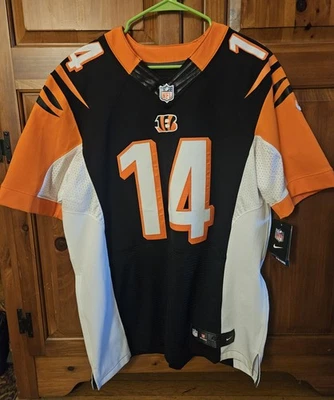 Camiseta de fútbol americano Nike Cincinnati Bengals #14 DALTON negra Ora Elite para hombre 44  Foto 1 de 4