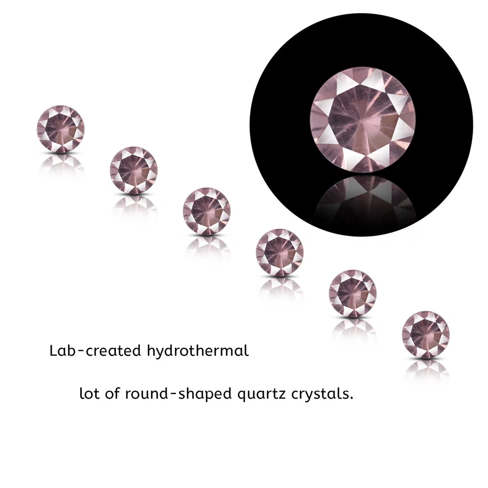 10 Ct./7 mm  Round Cut Color Change Alexandrite Gemstones 6 Pcs Lot For Jewelry - Image 1 of 4