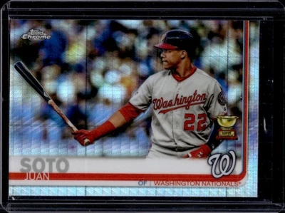 2019 Topps Chrome Juan Soto Prism Refractor #155 Nationals - Image 1 of 2