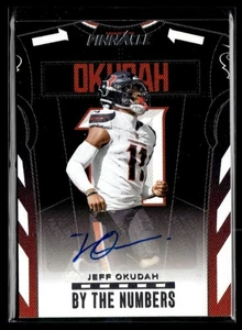 2024 Panini Encore By The Numbers Autografi Jeff Okudah Auto 07/99 Texans - Foto 1 di 2