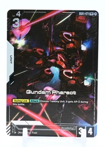Gundam TCG - GUNDAM PHARACT GD01-071 (R+) Alt Art Newtype Rising English NM/M - Picture 1 of 2