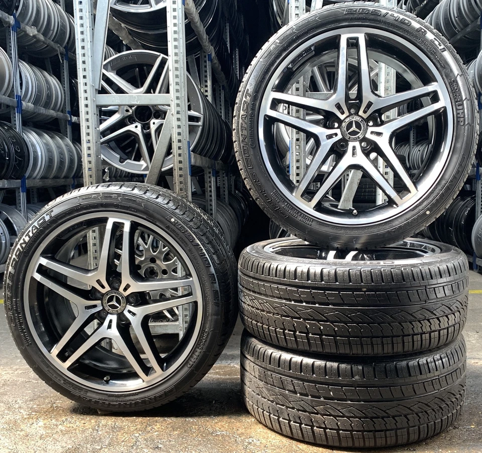 4 Orig Mercedes-Benz Sommerräder AMG 265/40 R21 105Y GLE W166 ML W166 A166401370 - Bild 1 von 4
