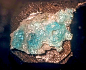 Vintage Allophane: Bridgeport, CT (zweifelhafte Lokalität) - Micromount - Bild 1 von 4