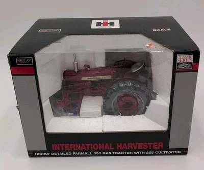 1/16 SpecCast IH Farmall 350 Tractor with Front and Rear Cultivators - Image 1 of 4
