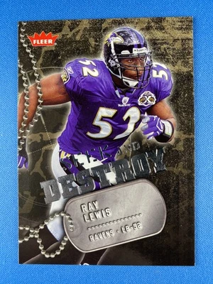 Ray Lewis 2006 Fleer #SD-RL Seek and Destroy Baltimore Ravens - Image 1 of 2