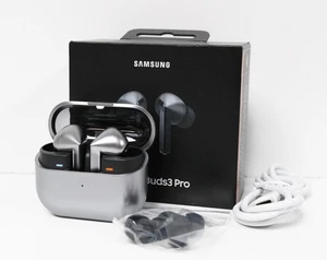 Samsung Galaxy Buds3 Pro SM-R630 Wireless Earbud Headphones - Silver - Picture 1 of 5