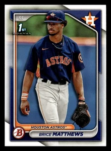 Brice Matthews 2024 Bowman Prospect 1st #BP-69 Houston Astros Rookie *024 - Bild 1 von 2