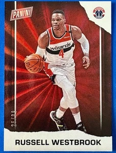 2021 Panini Father’s Day Rainbow Spokes Russell Westbrook 26/99 BK17 Wizards - Picture 1 of 3