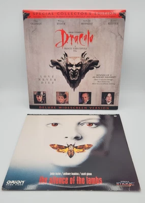 Laserdisc Anthony Hopkins lot of 2 Dracula Silence of the Lambs - Image 1 of 4