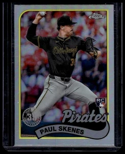 Actualización cromada Topps 2024 #89CU-1 Paul Skenes 1989 35 aniversario - Imagen 1 de 2