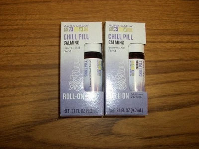 2 bottles Pure Essential Oil Blend-Chill Pill-Calming Roll  On .31 fl oz each - Image 1 of 3