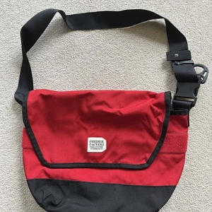 FREDRIK PACKERS Nylon RED Shoulder/Crossbody Bag Hand Made In Japan Excellent - Picture 1 of 10