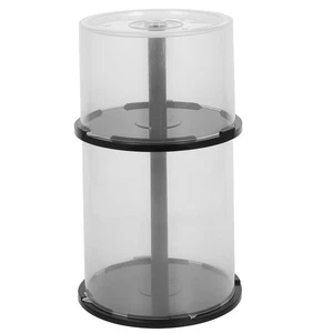 2 Stück CD/DVD Kuchen Box Spindel Leer DVD Aufbewahrung Eimer Klar CD Halter 50 100 - Bild 1 von 12