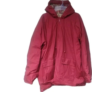 Misty Harbor Lined Rain Jacket Women's 1X Red Full Zip Hooded  - Picture 1 of 16