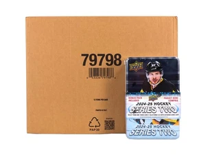 2024/25 UPPER DECK SERIES 2 HOCKEY TIN CASE (12 CT.) - Picture 1 of 10
