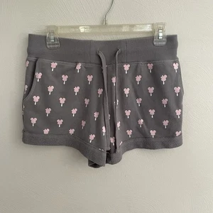 Pantalones Cortos Walt Disney World Mickey Mouse Mickey Bar Estampado Helado Gris Rosa Pequeño - Imagen 1 de 3