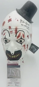 MIKE GIANNELLI SIGNED ART THE CLOWN MASK TERRIFIER HALLOWS EVE AUTOGRAPH JSA 608 - Picture 1 of 1