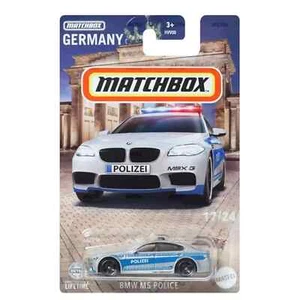 BMW M5 Police Silver Matchbox Germany 2024 17/24 1:64 - Picture 1 of 1