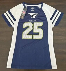 NWT - Womens Majestic Seattle Seahawks NFL Football Shirt Jersey  sz. S - Picture 1 of 3