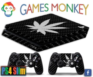 Skin kompatibel für PS4 SLIM - CARBON FIBER - Abdeckung Adhesive Vinyl Glossy HD - Bild 1 von 3