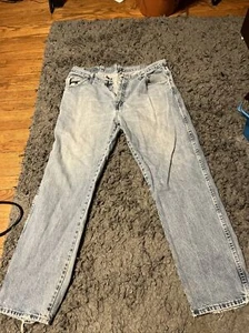 Mens Wrangler Comfort Fit Jeans Size 38x32 - Picture 1 of 7