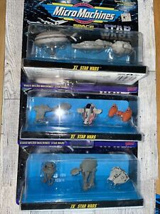 STAR WARS MICRO MACHINES COLLECTIONS XI , VI , IV NEW SEALED 1995
