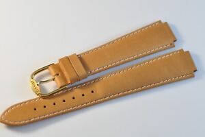 Original Tissot Band Strap 18mm Light Brown Leather