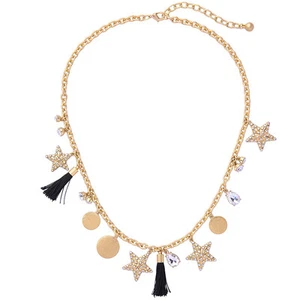 NUEVO Collar Redondo Estrella Dorado Estrás Colección Masino - Imagen 1 de 1