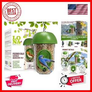LONA Bird Feeders for Outdoors, Tube Bird Feeder Weatherproof with Multiple H... - Picture 1 of 8