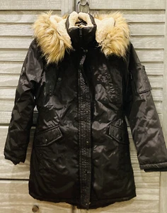Girls Large (14) STEVE MADDEN Coat with Detachable Faux Fur Lined Hood parka - Picture 1 of 6
