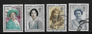 Great Britain SC # 1327-1330 Queen Elizabeth Mother . USED - Picture 1 of 1