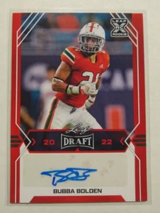 2022 Leaf Draft Bubba Bolden Auto RC #BA-BB1 - Picture 1 of 2