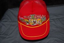 RED Mesh Trucker Hat Ringling Bros And Barnum & Bailey Circus Snapback 1986